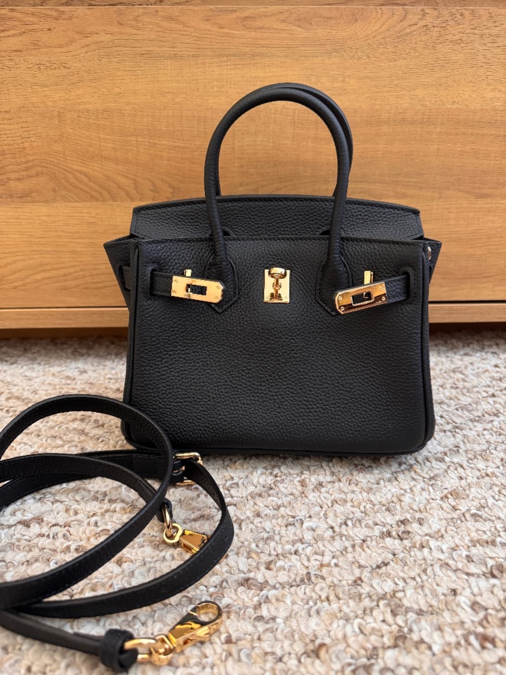 Hermes Berkin Looking Bag Crossbody Handbag